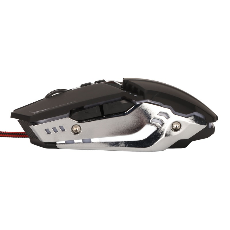 Gaming Mouse Ergonomic Design 4 DPI Adjustable Breathing RBG Backlit
