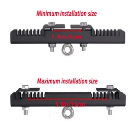 KSWLOR Heavy Duty Beam Clamp Hanger Mount,Heavy Bag Mount 360° Rotation Suitable for I or H Beam Clamps and Hangers Punching Bag Hanger for Boxing Muay Thai Training,Aerial Yoga Swing & Hammock