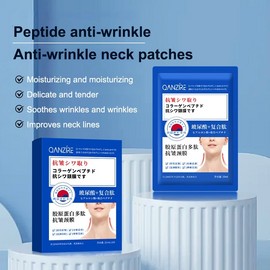 Japan Collagen Neck Mask Anti Wrinkle Firming Neck Mask Fade Neck Lines Lift Anti Aging Nicotinamide Brightening 10 pieces/box