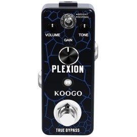KOOGO Plexion Distortion Pedal for Guitar and Bass with Bright and Normal Mod...