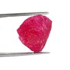 REAL-GEMS Rough Loose Gemstone Red Ruby Crystal 14.00 Carat Certified