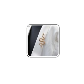 TseenYi Snake Brooch Pin Gold Snake Brooch Gothic Snake Coat Pin Vintage Snake Metal Lapel Backpack Pin Snake Cardigan Clip Animal Snake Brooches Decorative, Zinc, No Gemstone