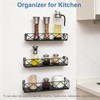 QUCHRYO Floating Shelves Set of 3,Wall Mounted Shelf with Metal