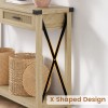 IDEALHOUSE Sofa Side Console Table with Drawer and 2 Storage