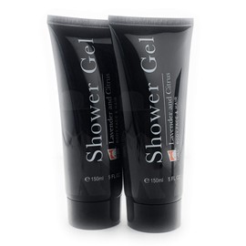 G.B.S Lavender & Citrus Shower Gel & Body Wash for Men and Women for Daily Base Use 3 in 1 For Body, Face, Hair- For all Skin Types, Extra Fresh, Maximum Hydration Pack of 2 (150ML Each)