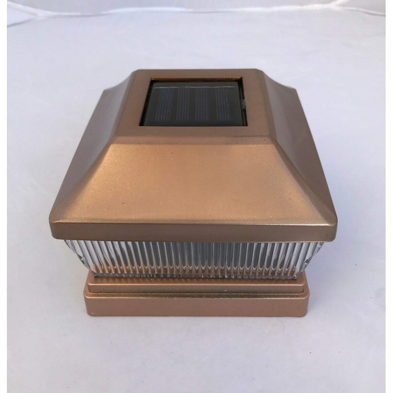Ntertainment House 2-pcs Metal Plated 2 SMD LED Deck Solar