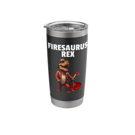 Funny Firefighter Art For Kids Toddlers Fireman Firefighter Stainless Steel Insulated Tumbler