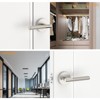 Amerdeco 1 Pack Brushed Satin Nickel Passage Knurled Door Handles,