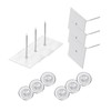 PATIKIL 50mm Self Stick Insulation Pins, 50Sets 2in Self Locking