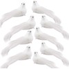 Feizeisun White Christmas Bird Decorations, 12pcs Artificial White Dove Birds