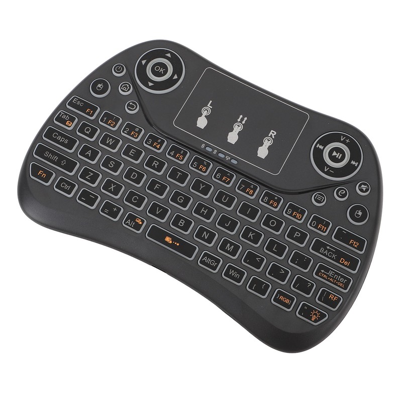 Mini Wireless Keyboard Touchpad Combo ABS Rechargeable Portable Remote Control