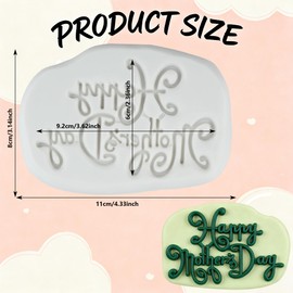 Happy Mother's Day Letter Silicone Molds Letter Polymer Clay Mold
