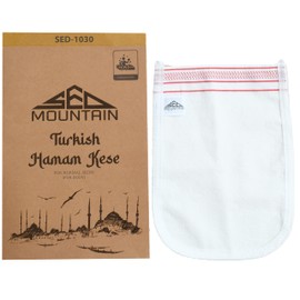 Sed Mountain - Exfoliating Glove - Body Scrub - Turkish Hammam Kese Mitt - Dead & Dry Skin Cleanser - Tan Remover Mitts - To Have a Soft Skin Care - For Women & Men