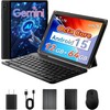 Android Tablet 10 inch, Android 15 Tablet with Keyboard, Mouse,