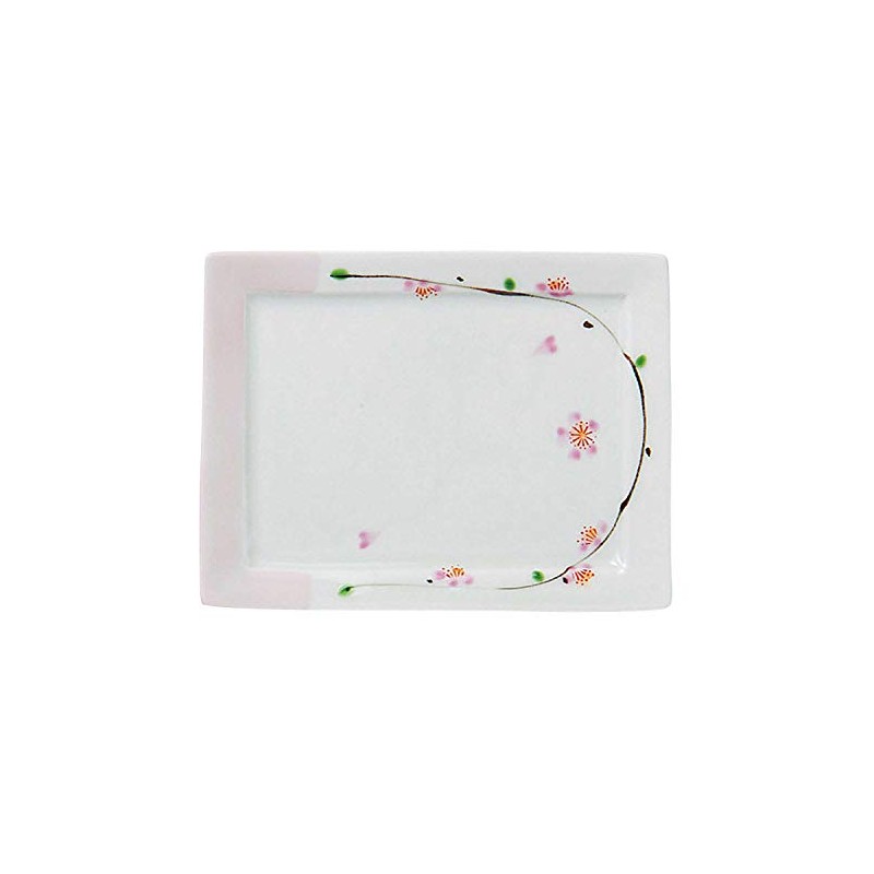 Hama Pottery 397448 Arita Pottery Ippo Kiln Rectangular Tray Plate,