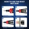 16-Inch Professional Rivet Nut Kit,Heavy Duty Rivnut/Nutsert Tool with Quick-Change