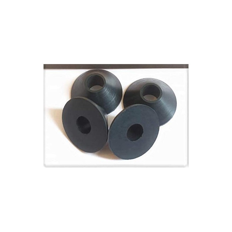 AAN® 4 Rubber Fixture Non Slip Toilet SEAT Hinge Fittings