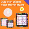 90 Pack Classroom Incentive Chart, 2 Colorful Designs with 2640