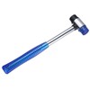 sourcing map Rubber Mallet Double-Faced with Non-Slip Plastic Grip Rubber