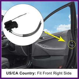 FUELHOOD 81320-3S020 Front Right Passenger Side Door Lock Latch Actuator Assembly for Hyundai Sonata Hybrid Sedan 2011 2012 2013 2014 2015 2.0L 2.4L L4 Engine 813203S020 Premium Fit Design