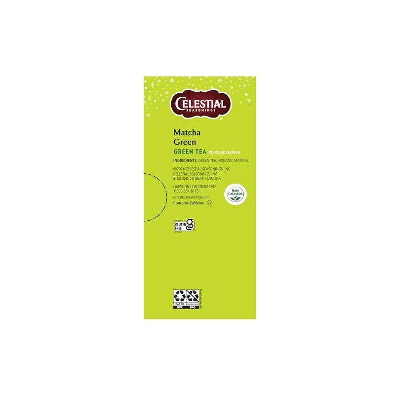 Celestial Seasonings Matcha Green Tea Bags - 20 Count