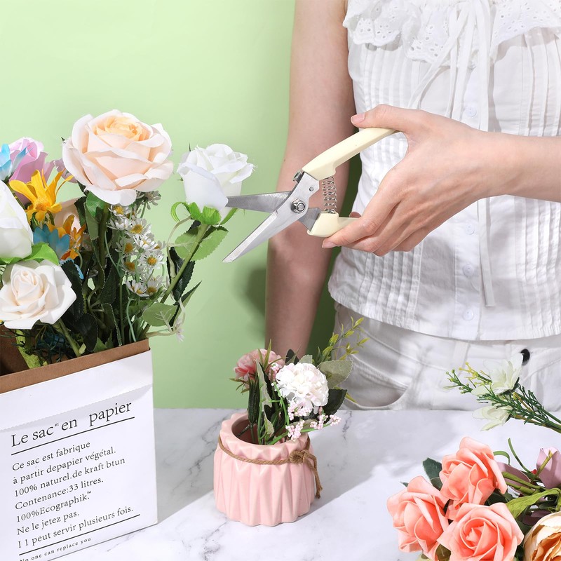 12 Pcs Garden Shears Flower Scissors Pruning Shears Floral Garden
