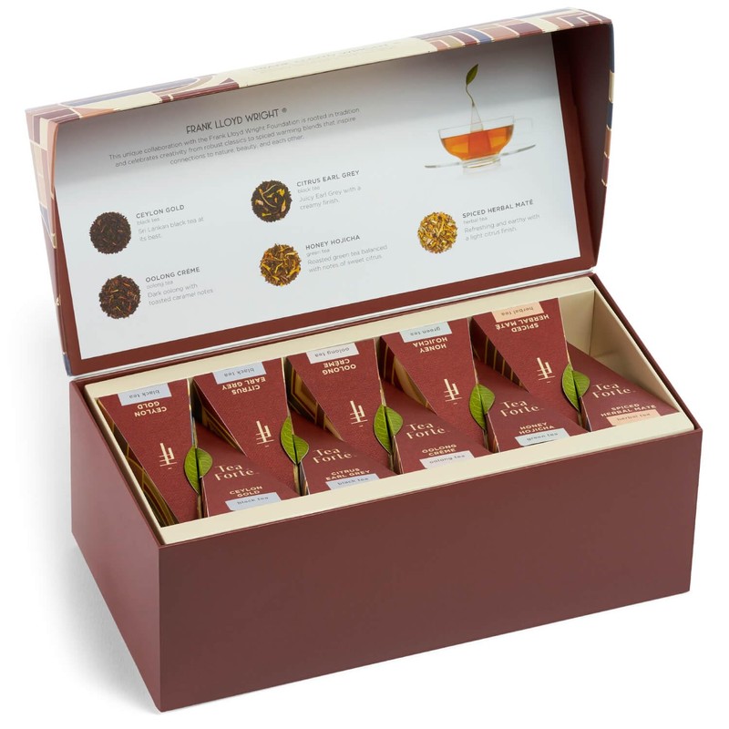 Tea Forte Frank Lloyd Wright Presentation Box Tea Sampler Gift