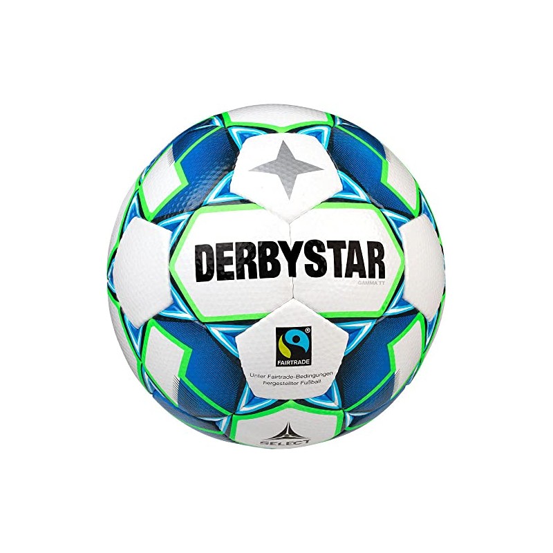 DERBYSTAR Unisex - Adult Gamma TT Training Ball, White, 5