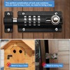 Combination Bolt Door Lock, 4-Digit Combination Lock, Gate Bolt with