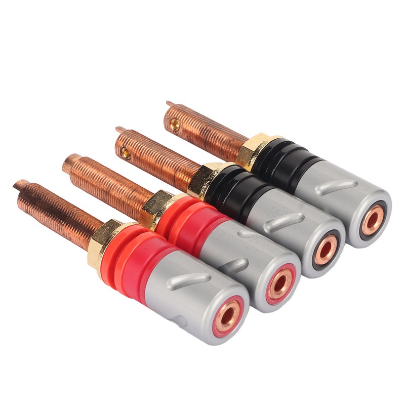 4pc Speaker Banana Plugs Connector Professional 4mm Pure Copper Heavy