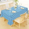 Smiry Rectangle Table Cloth, Waterproof Vinyl Tablecloth with Flannel Backing