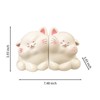 White Cat Decorative Bookends Cute Cat Hug Shape for Organising