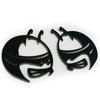 FMSgear Pair GLOSS BLACK Scat Pack Head Emblems fits Dodge