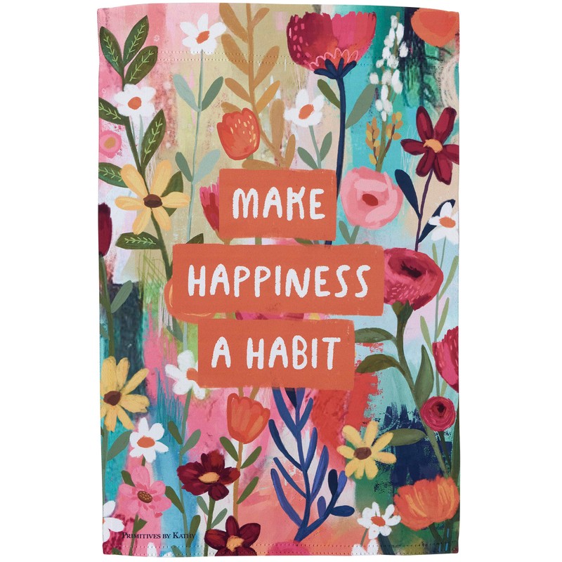 Primitives by Kathy Happiness Garden Flag