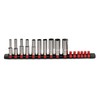 Navaris Magnetic Socket Holder (36 cm Long) for 16 x
