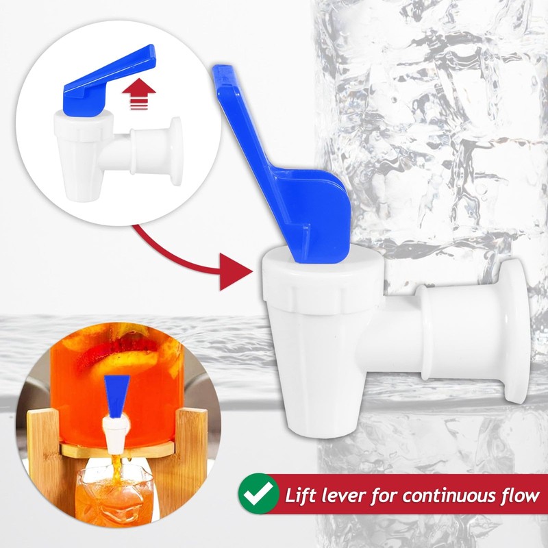 SPARES2GO Universal Water Dispenser Tap Spigot Cooler Bottle Lever Faucet