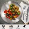 Sumerflos 304 (18/8) Stainless Steel Dinner Plates, 10" Round Salad