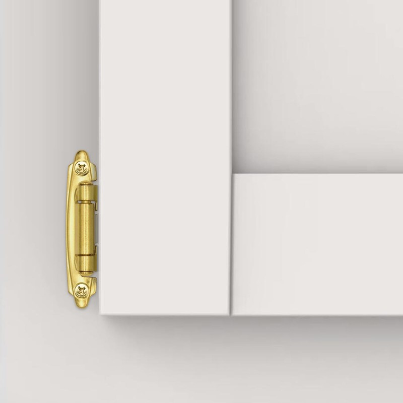 Brass Gold Cabinet Hinges for Kitchen Cabinet Door, 6 Pack