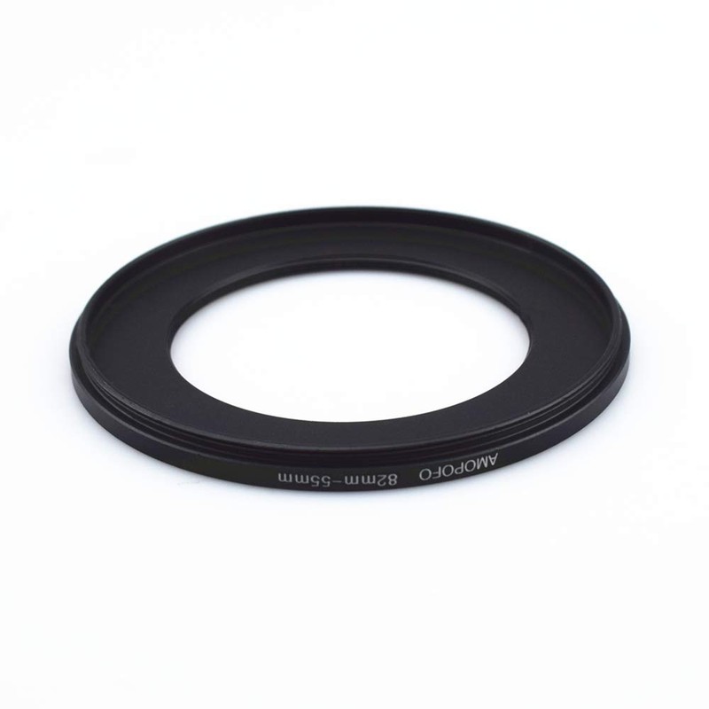 82 mm - 55 mm step-down rings filter adapter ring