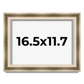 A3 16.5x11.7 Silver Shadowbox Frame - Shadow Box Frame Interior Size 16.5x11.7 x 1.75 Inches Deep - Silver Frame Can Display Items Up to 1.75" Deep! Includes Shatter Resistant Acrylic, Backing,