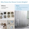 VANZAVANZU 5 Pairs Shower Curtain Weights, Silicone Wrapped Magnets, Heavy