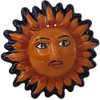 Fine Crafts Imports Talavera Ceramic Sun Face Wall Sculpture, Orange,