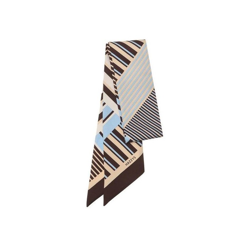 Hazzys (광주신세계)블루 스트라이프 실크100 스카프 HIMU5E813B1 (Shinsegae Gwangju) Blue Stripe