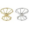 Bard's Silver or Gold Toned Egg Stand/Holder - Reversible for