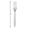 Shimmering Silver Plastic Forks, 72 Count