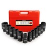 Anbull 3/4 Inch Drive Deep Impact Socket Set, 12 Piece
