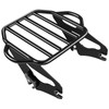 Benlari Gloss Black Detachable Luggage Rack 2-Up Mounting Rack Compatible