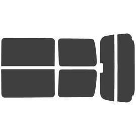 Velocity Car Film Rear Set Sunbar Compatible TV1 TV2 TW1 TW1 TW1 TW2 Late High Mount Light Smoke