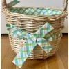 CELEBRATE IT 10" EASTER HOLIDAY BASKET (TEAL,GREEN,OR