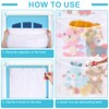 Hanging Stuffed Animal Storage Organizer, Over Door Plush Toy Net